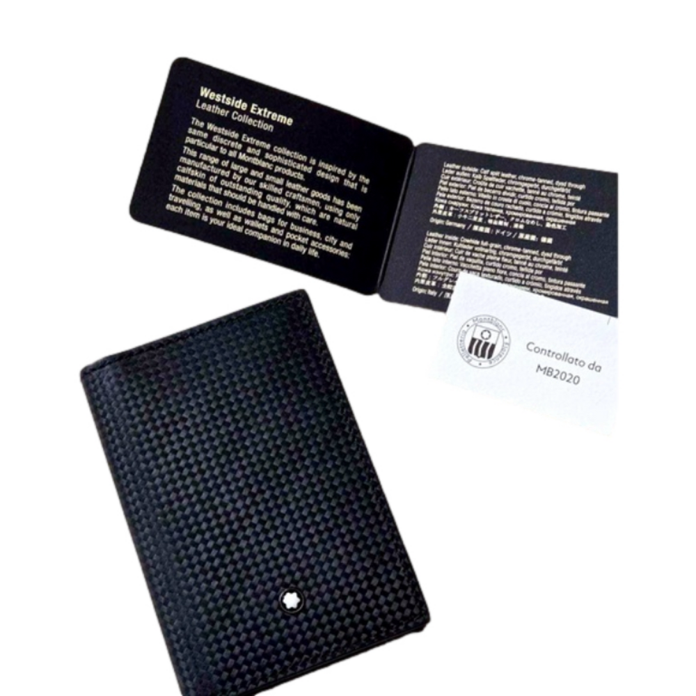 NEW Mont Blanc Mens Cardholder wallet black